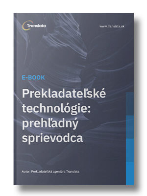 Titulná strana Translata e-booku Prekladateľské technológie