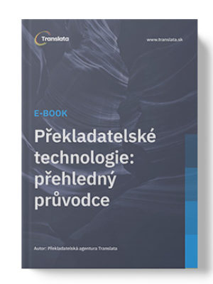 Titulná strana Translata e-booku Překladatelské technologie