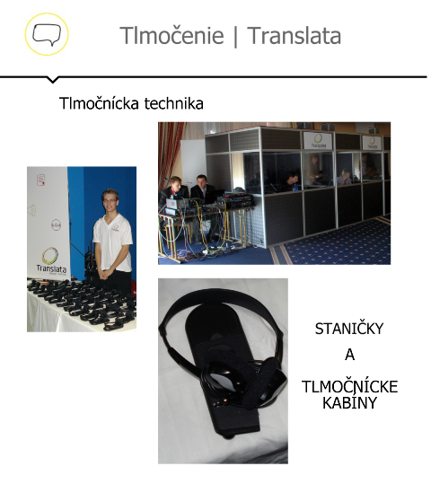 Tlmočnícka technika fotky Translata